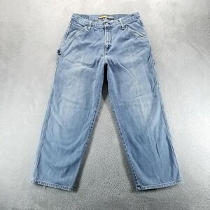 VTG Levis SilverTab Jeans Mens 33x30 Blue Carpenter Relaxed Wide Leg Y2K Denim
